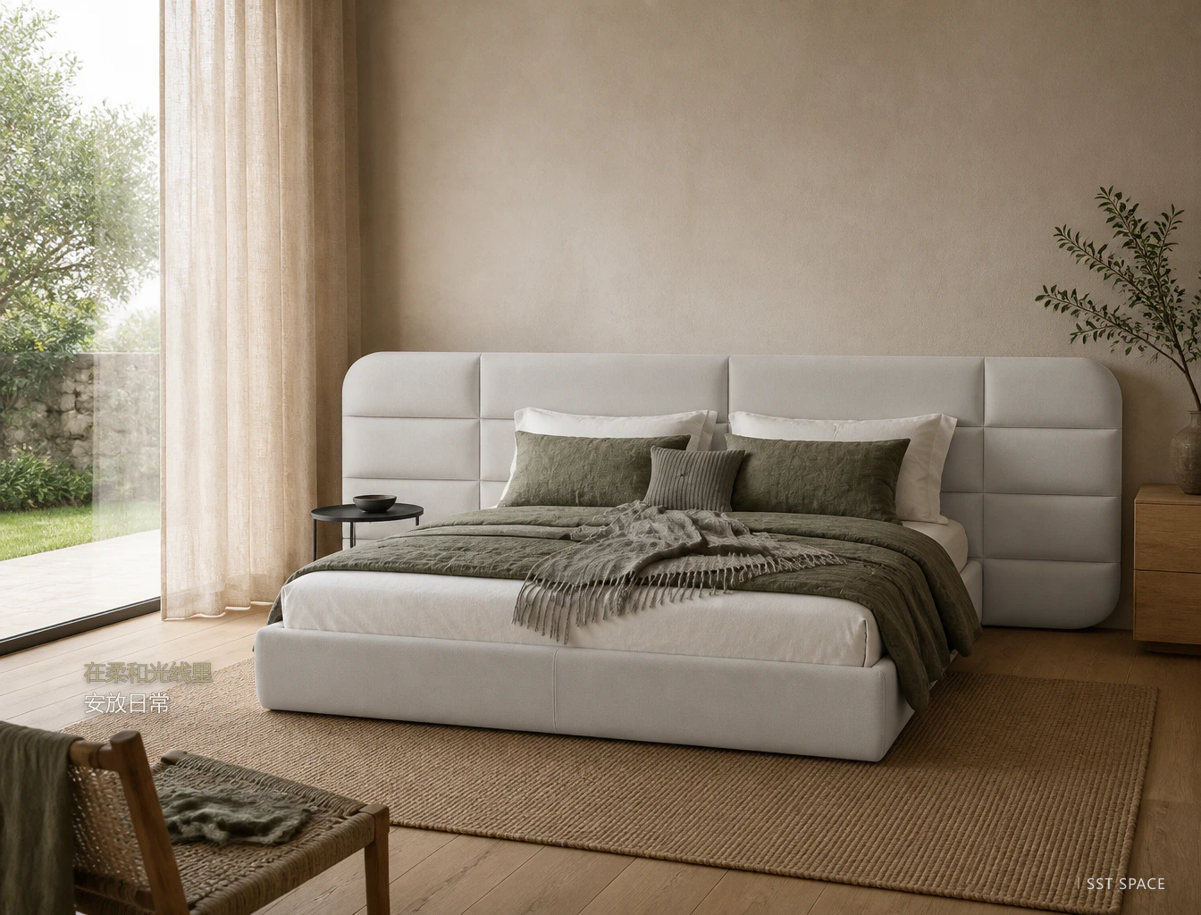 C118 Bread Upholstered Bed 7