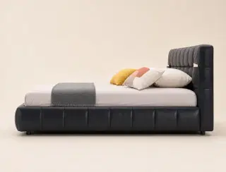 C101 Square Button-Tufted Bed 6