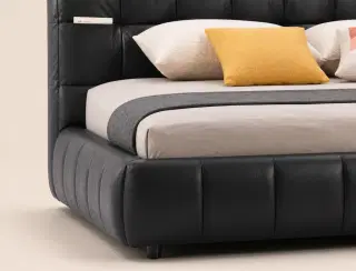 C101 Square Button-Tufted Bed 7