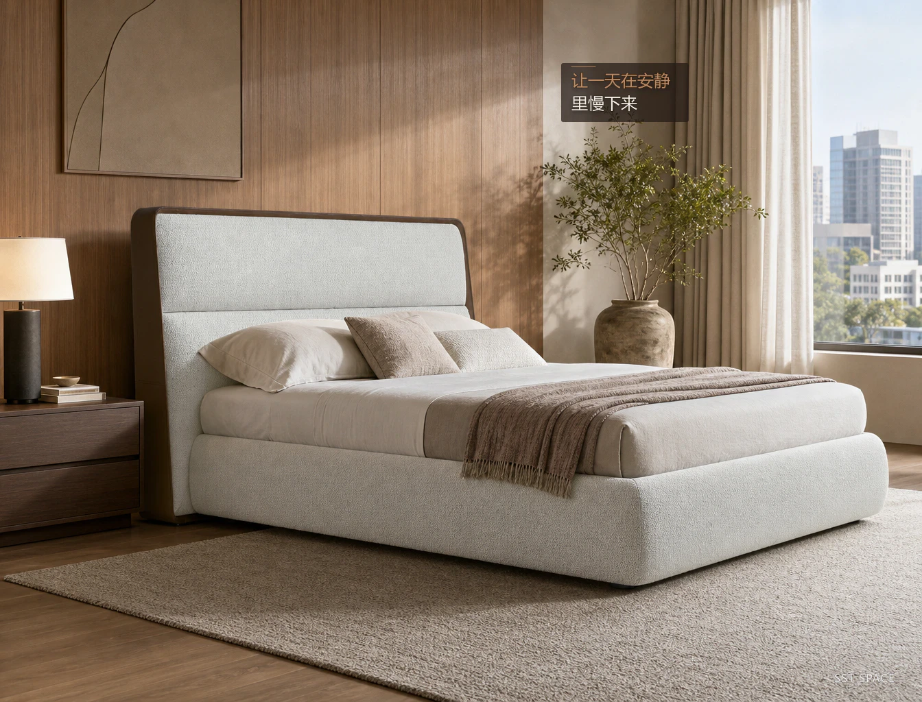 C103 Framed Upholstered Bed 13