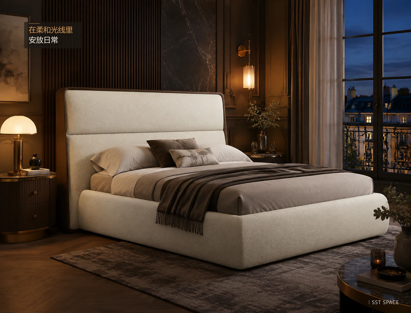C103 Framed Upholstered Bed 15