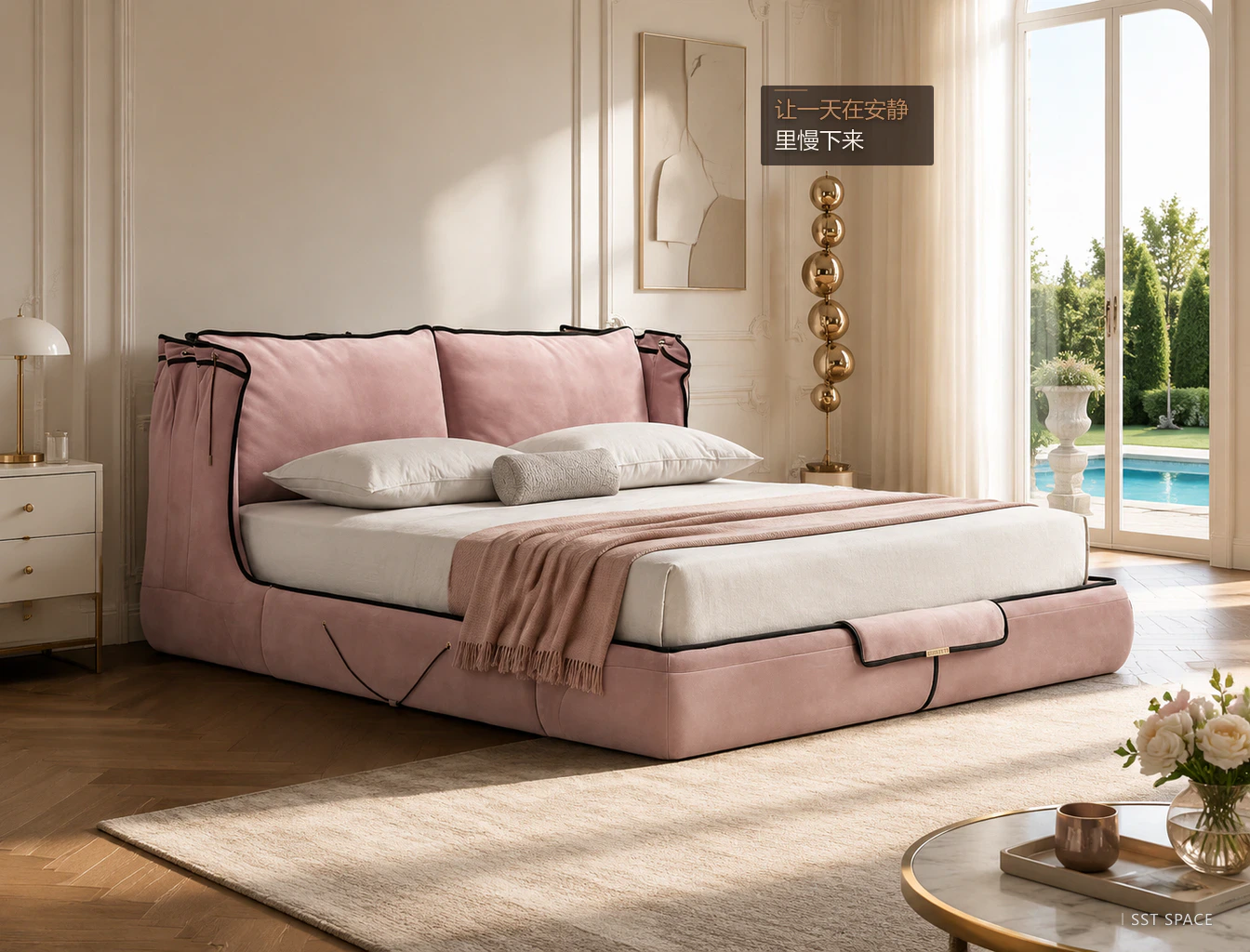 C100 Pocket Upholstered Bed 10