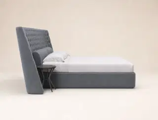 C117 Wide-Panel Upholstered Bed 6