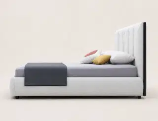 C072 Piped Upholstered Bed 4