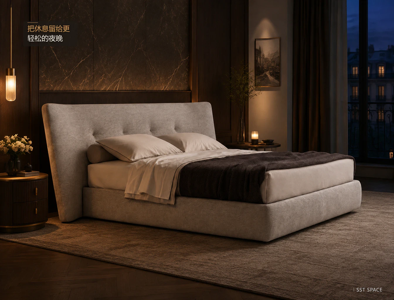 C028 Rever Wide-Panel Bed 11