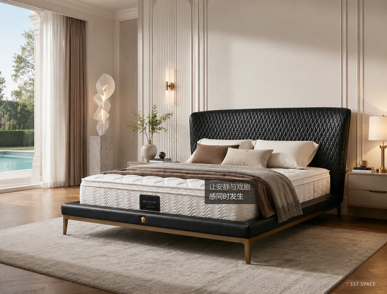 C009 Versace Upholstered Bed 10