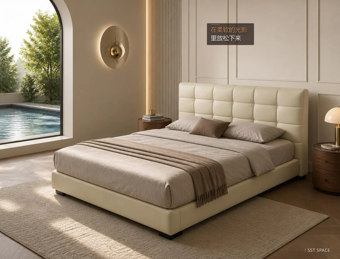 C022 Lawrence Upholstered Bed 13