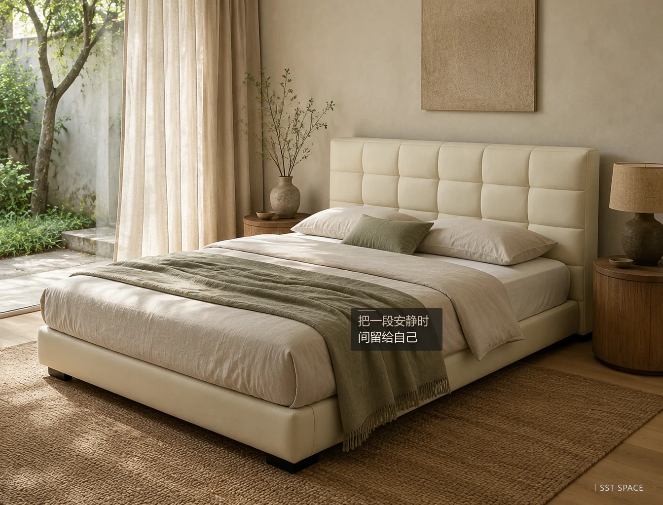 C022 Lawrence Upholstered Bed 15