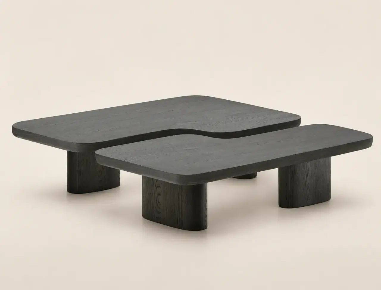 CJ-98炭灰叠层组合茶几