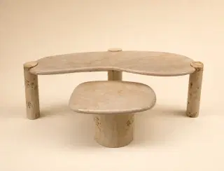 CJ-100 Wave Geometric Coffee Table 1