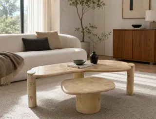 CJ-100 Wave Geometric Coffee Table 2