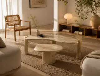 CJ-100 Wave Geometric Coffee Table 4