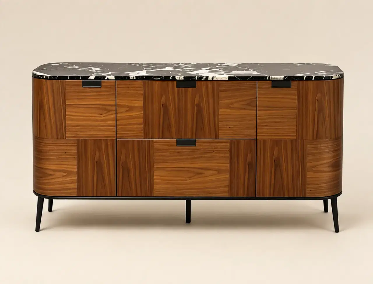 CBG-18 Walnut Patterned Sideboard
