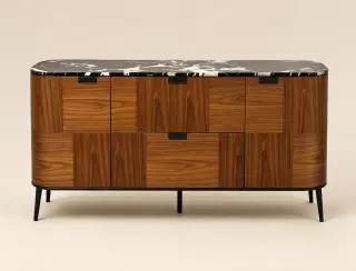 CBG-18 Walnut Patterned Sideboard 1