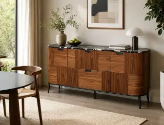 CBG-18 Walnut Patterned Sideboard 2
