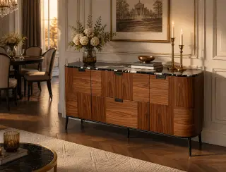 CBG-18 Walnut Patterned Sideboard 3