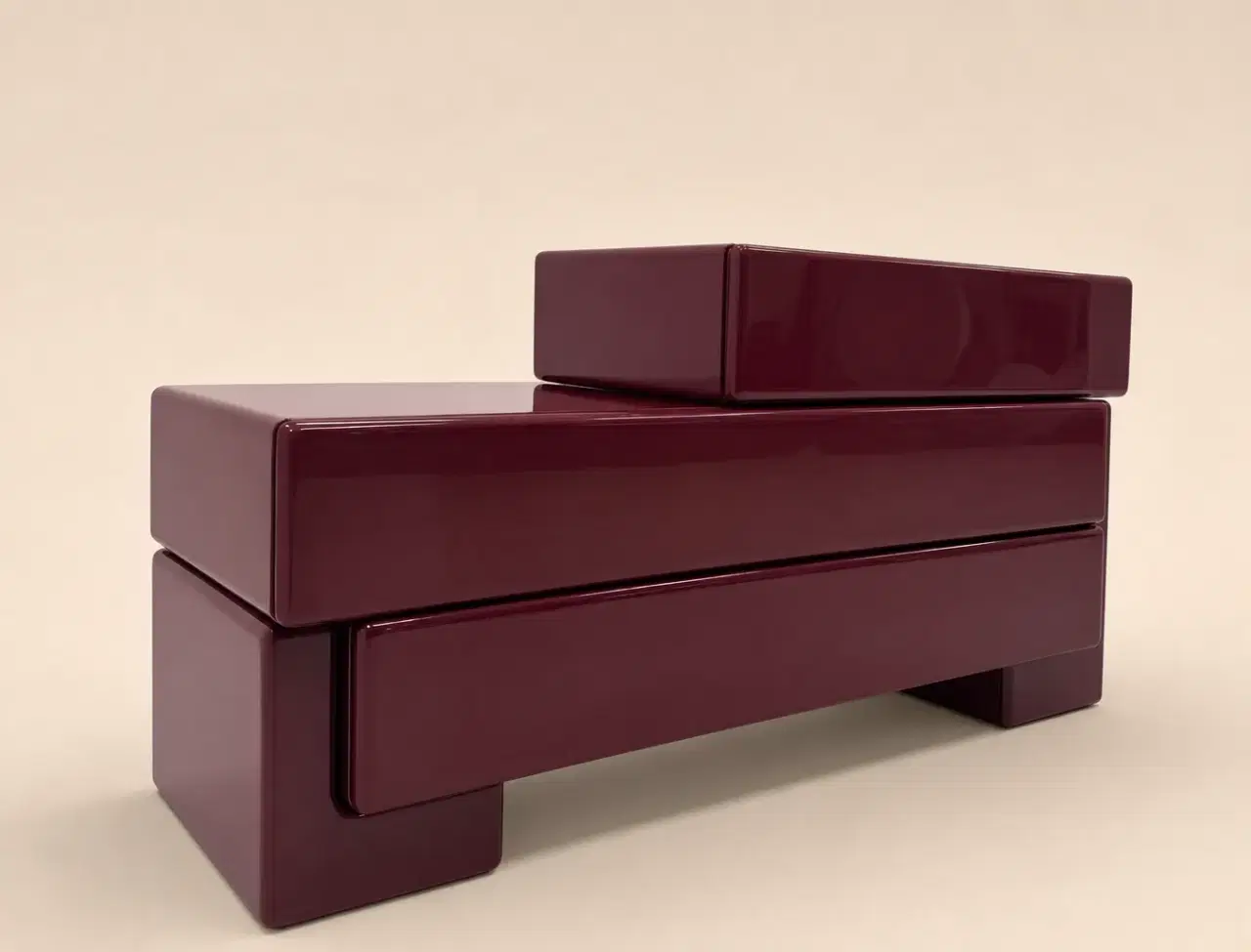 CBG-22 Burgundy Layered Sideboard