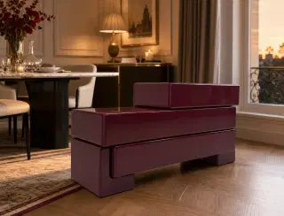 CBG-22 Burgundy Layered Sideboard 3