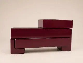 CBG-22 Burgundy Layered Sideboard 2