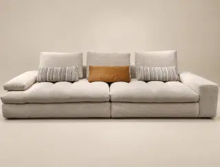 2420 Ivory Cloud Wide-Seat Sofa 1