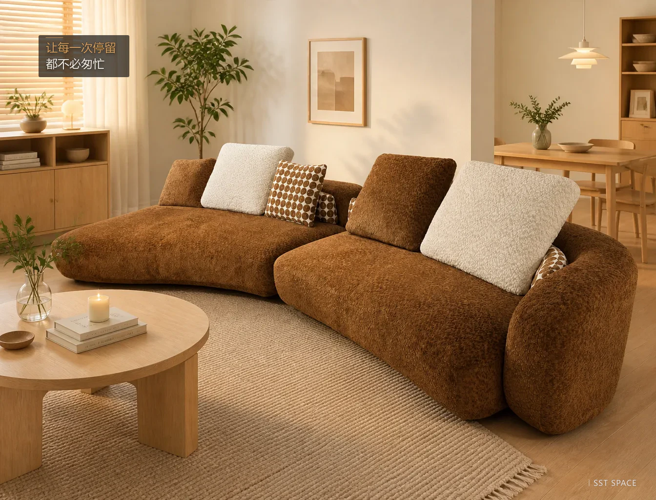 Aip Bessel Modern Chenille Sectional Sofa 5