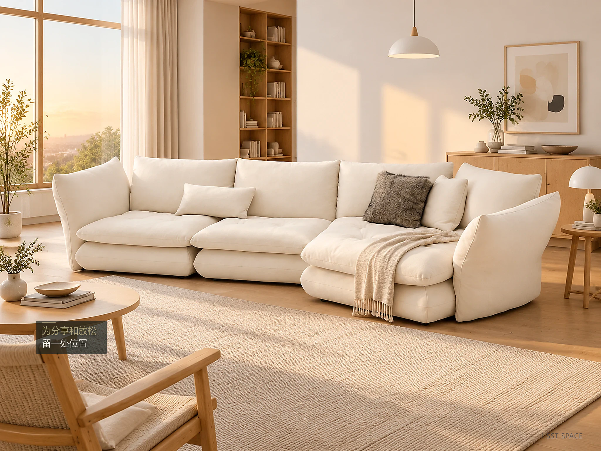 D8061 Cloud Wing Corner Modular Sofa 5