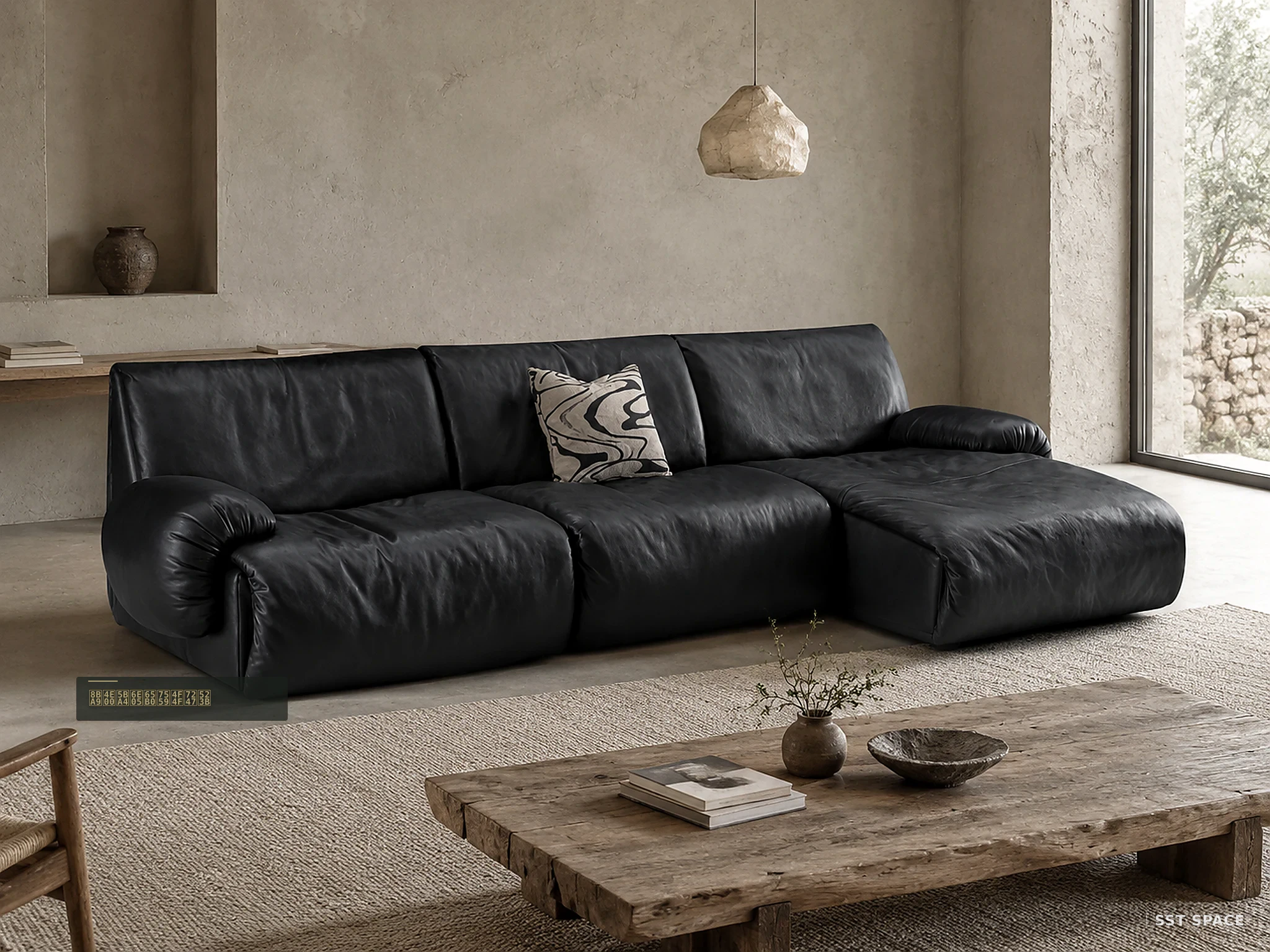 D8066 Xuanmu Yunjie Modular Chaise Sofa 5