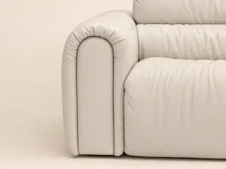 D8078 Milk Frost Ark Three-Section Deep-Seat Sofa 4