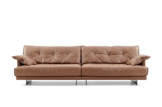 D8038 Caramel Leather Sofa 2