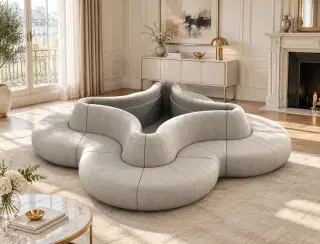D6097 Cloud Bay Gathering · Circular Leisure Sofa 4