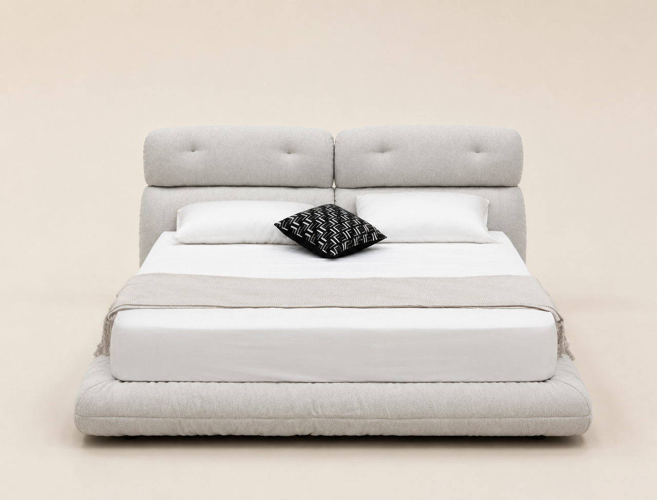 C035 Libra Fabric Upholstered Bed