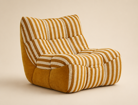 1892 Wheat-Wave Stripe Chair